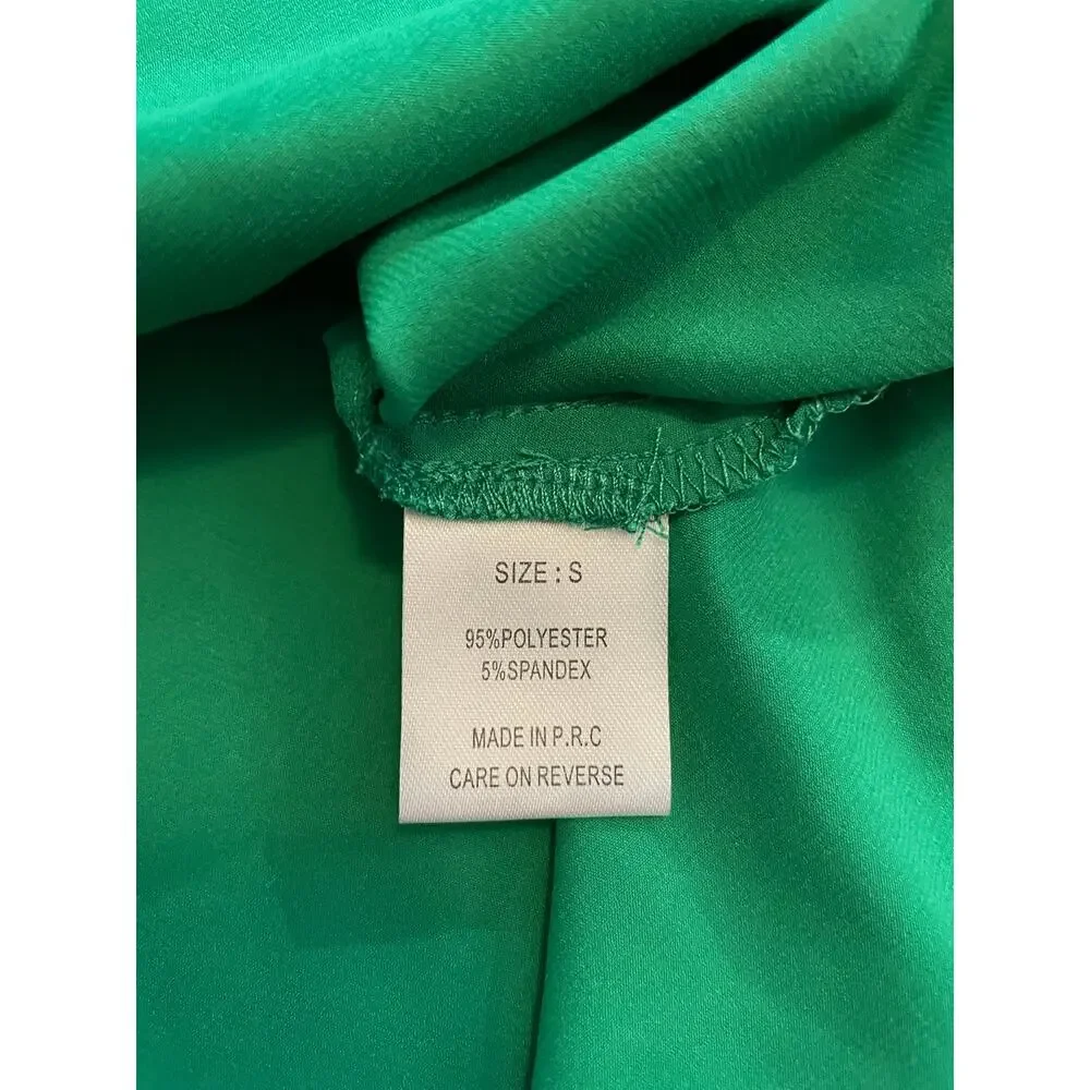 NWT Heiress Beverly Hills Green Satin Slip Dress